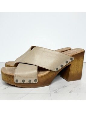 Korks Kork Ease Lynda Square Toe Platform Heel Sandal 11M